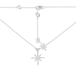 Collier Ajustable APM Monaco Double Météorites En Argent Massif 925