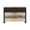 Time Commode 3 Tiroirs DISTRICT Imitation Chêne Et Noir -CrocForm Boutique commode 3 tiroirs district imitation chene et noir 10128792 26050216 1140x1140