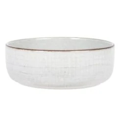 Coupelle En Faïence Gris Clair 16x5