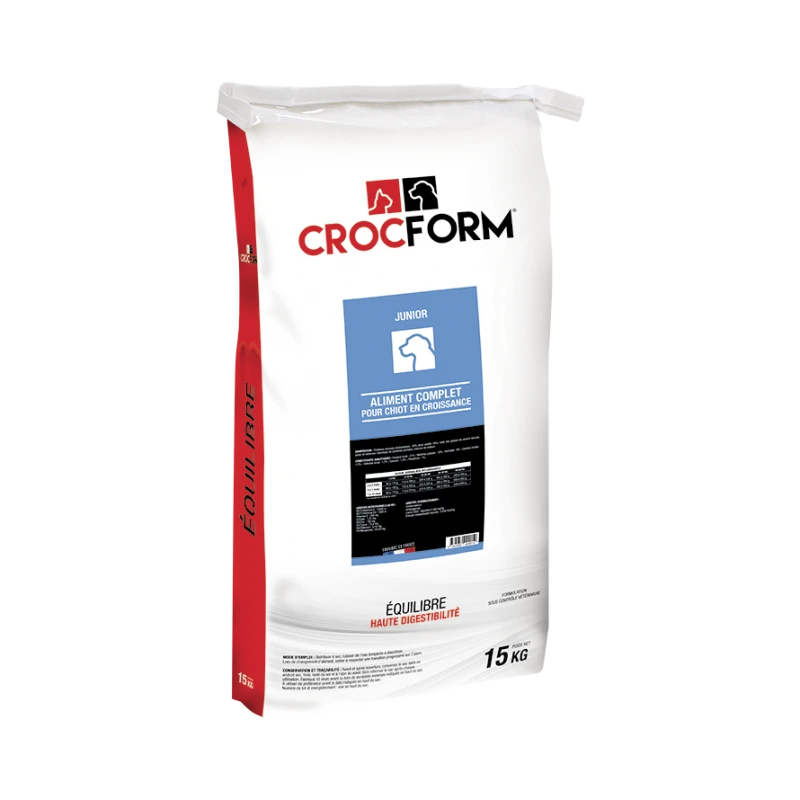Croquettes CROCFORM Équilibre Junior 15 Kg 3 Croquettes CROCFORM Équilibre Junior 15 Kg
