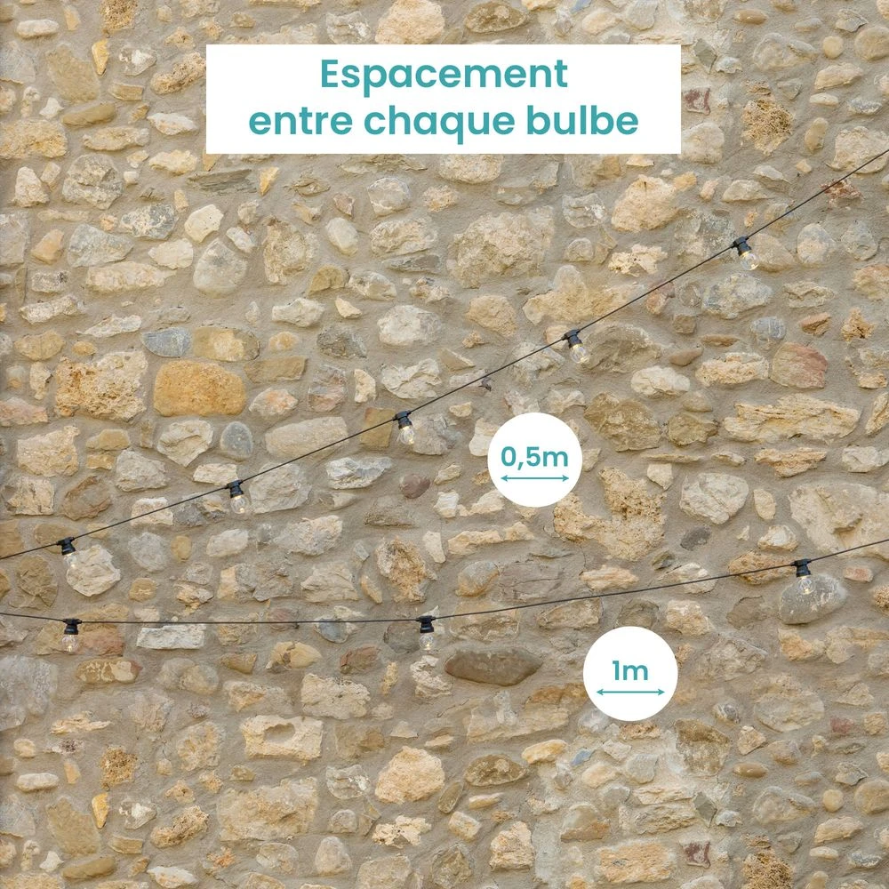 Guirlande Guinguette IP65 5M 10 Bulbes - SkyLantern.fr 6 Guirlande Guinguette IP65 5M 10 Bulbes - SkyLantern.fr – Image 5