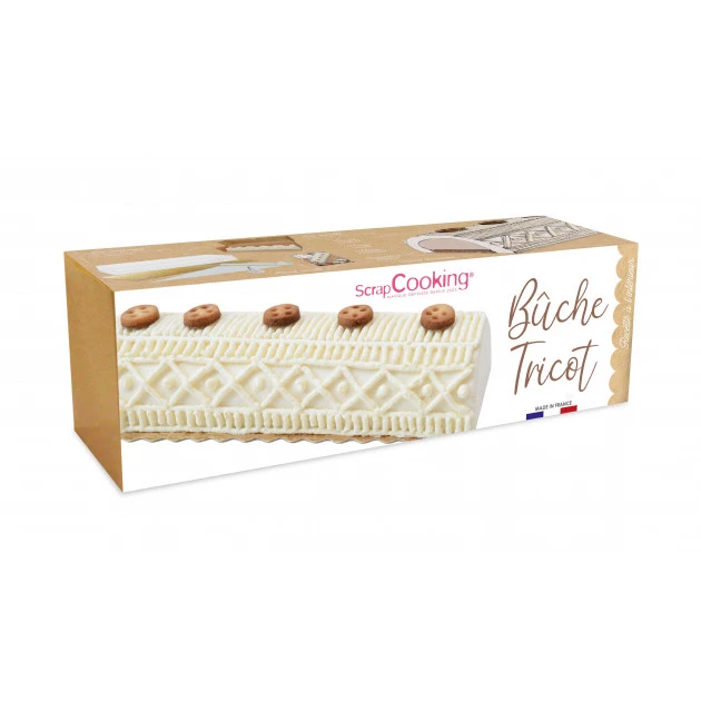 Kit Moule à Bûche De Noël Tricot 33 Cm Scrapcooking 3 Kit Moule à Bûche De Noël Tricot 33 Cm Scrapcooking