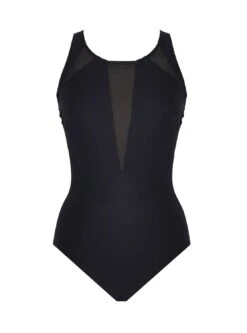 Maillot De Bain Lissant 1 Pièce Karma Noir - Dahlia - Amoressa