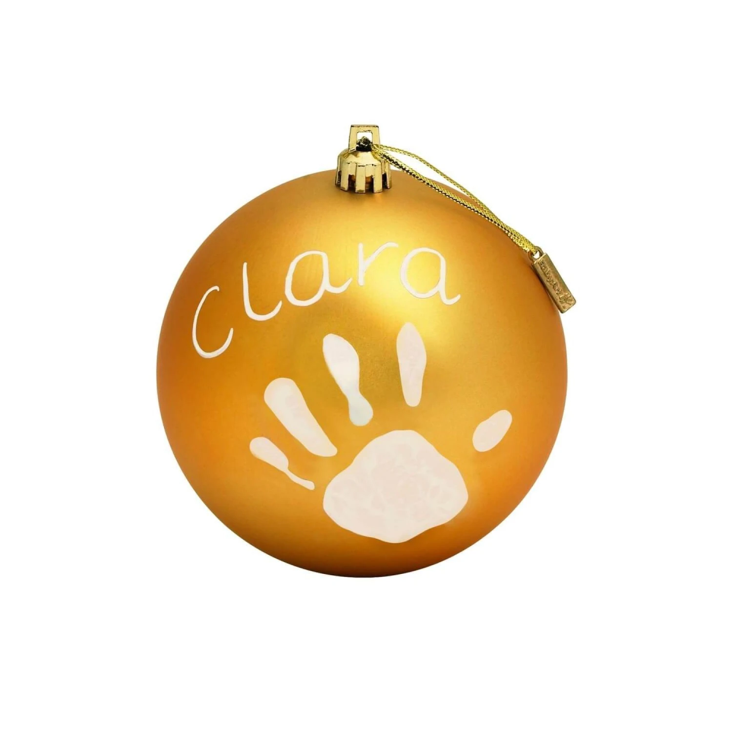 Boule De Noël Empreinte Or 2 Boule De Noël Empreinte Or