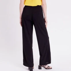 Pantalon Large Noir Femme 9 Pantalon Large Noir Femme -CrocForm Boutique pantalon large noir femme b 36125391350181001