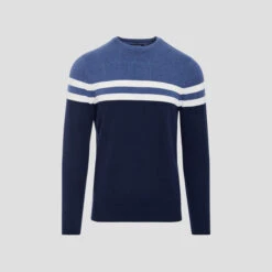 Pull Manches Longues Bleu Foncé Homme 11 Pull Manches Longues Bleu Foncé Homme -CrocForm Boutique pull manches longues bleu fonc homme fg 36125281400451051