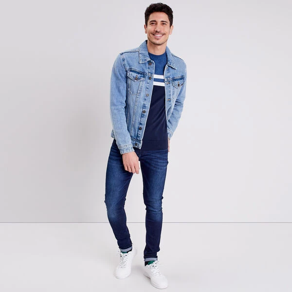 Pull Manches Longues Bleu Foncé Homme 5 Pull Manches Longues Bleu Foncé Homme – Image 5