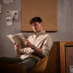 Fawler Paz | Montre Habillée Noire à Une Seule Aiguille En Acier Inoxydable 13 Fawler Paz | Montre Habillée Noire à Une Seule Aiguille En Acier Inoxydable -CrocForm Boutique rel paz 27383 simon ccmodel 1x1 9