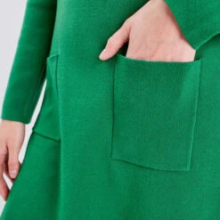 Robe Pull Droite Avec Poches Vert Femme 11 Robe Pull Droite Avec Poches Vert Femme -CrocForm Boutique robe pull droite avec poches vert femme d1 36125313490014417