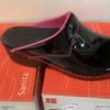 Sabot Sanita Noir Brillant Couture Rose 1 Sabot Sanita Noir Brillant Couture Rose -CrocForm Boutique sabot sanita couture rose