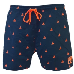 Short De Bain Homme Imprimé St Tropez Bleu Marine -CrocForm Boutique short de bain homme imprime st tropez bleu marine 4