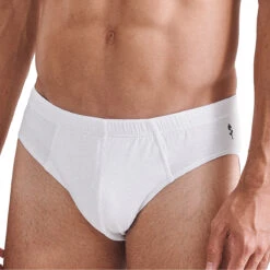 Seidensticker Slip Pour Homme Blanc Taille Basse Modern Flex